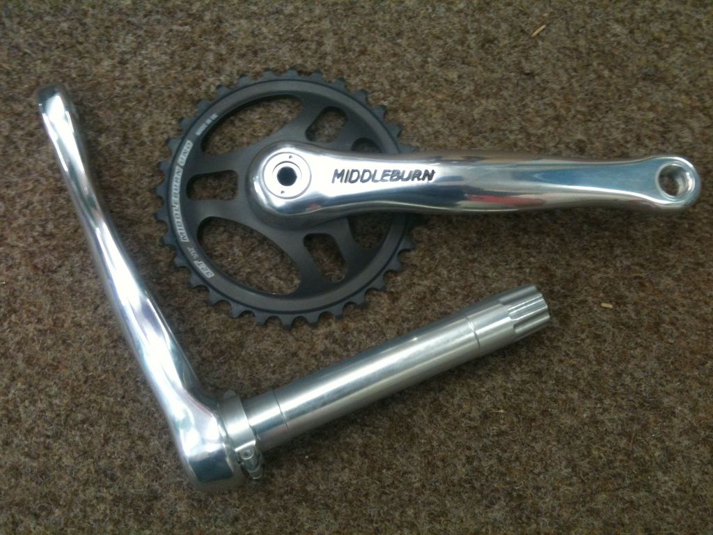 Middlebrun 100mm cranks at Sideways Cycles